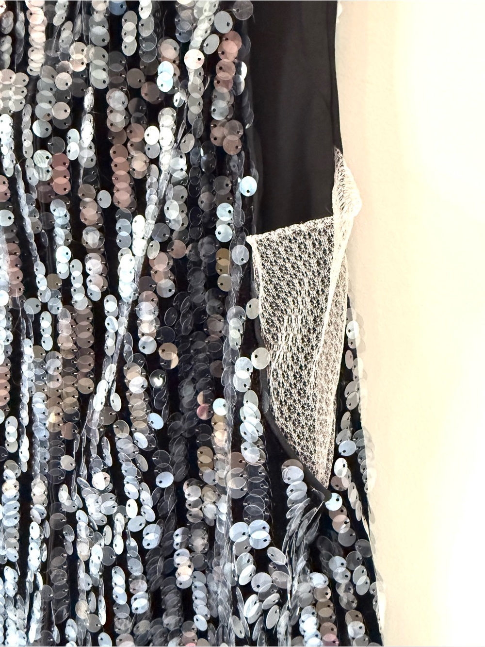 NBD Bexley Black Sequin Deep V Mini Dress Size S Party Cocktail Club Dress - Picture 14 of 15
